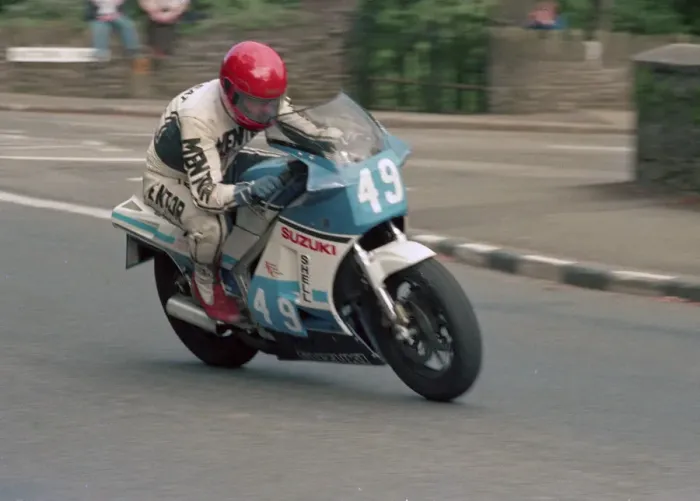 Framed Print : Nigel Bryan (Suzuki) 1986 Production B TT Framed Print : Nigel Bryan (Suzuki) 1986 Production B TT