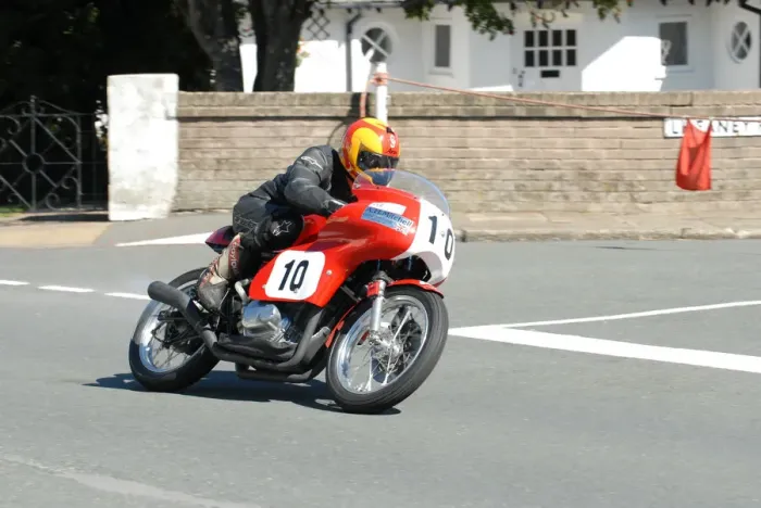 Framed Print : Nigel Moore (Honda) 2010 Junior Classic Manx Grand Prix