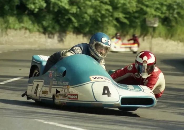 Framed Print : Nigel Rollason / Alan Huntingdon (Barton Phoenix) 1987 Sidecar TT Framed Print : Nigel Rollason / Alan Huntingdon (Barton Phoenix) 1987 Sidecar TT