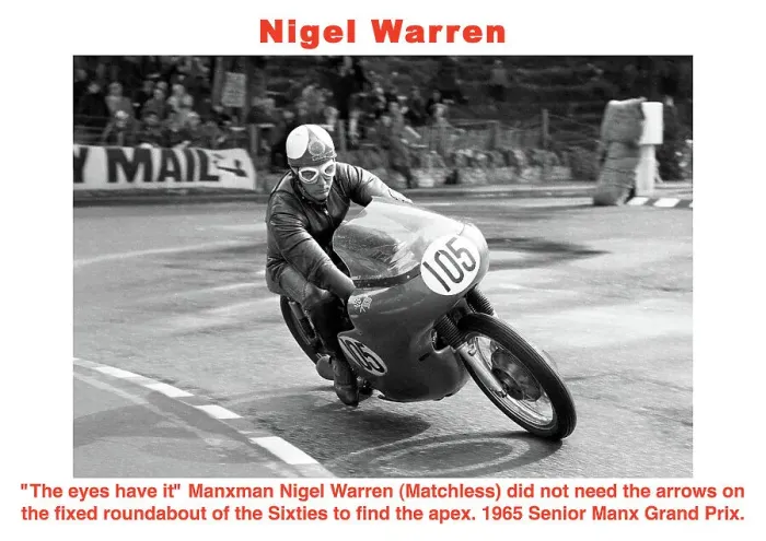 Framed Print : Nigel Warren Matchless 1965 Senior Manx Grand Prix Framed Print : Nigel Warren Matchless 1965 Senior Manx Grand Prix