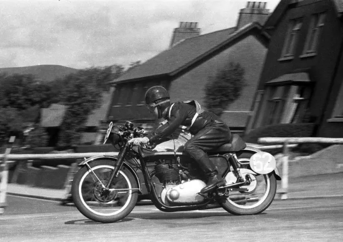 Framed Print : Norman Sweetman (BSA) 1956 Junior Clubman TT Framed Print : Norman Sweetman (BSA) 1956 Junior Clubman TT