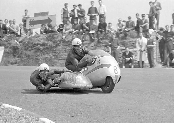 Otto Kolle & Dieter Hess (BMW) 1962 Sidecar TT