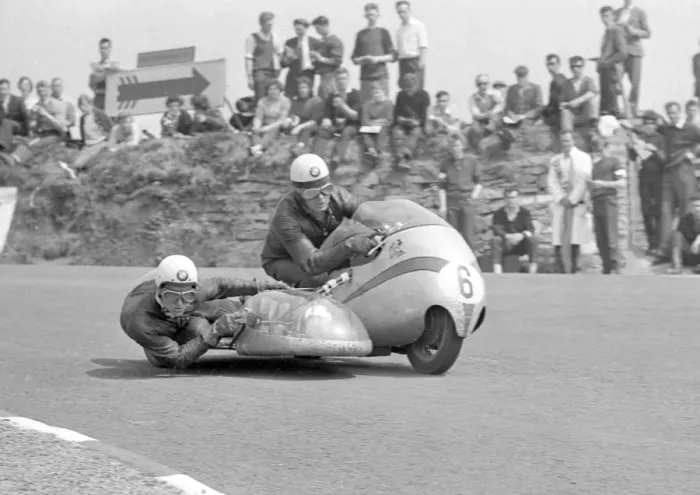 Framed Print : Otto Kolle & Dieter Hess (BMW) 1962 Sidecar TT