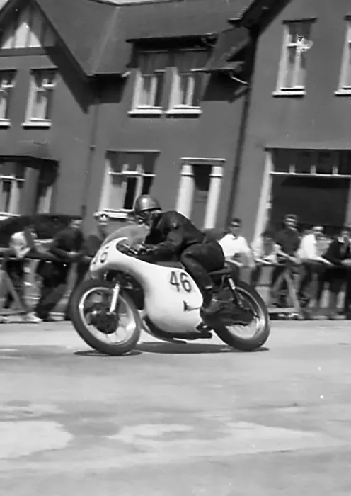 Framed Print : Owen Greenwood (Triumph spl) on Bray Hill Framed Print : Owen Greenwood (Triumph spl) on Bray Hill