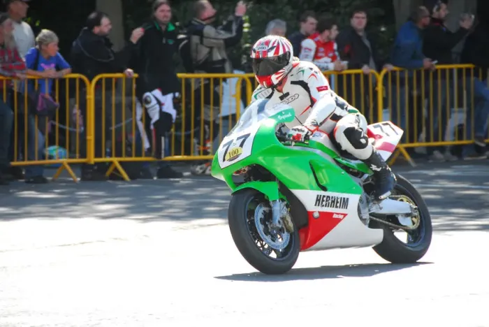 Framed Print : Oyvind Herheim (Kawasaki) 2014 Parade Lap