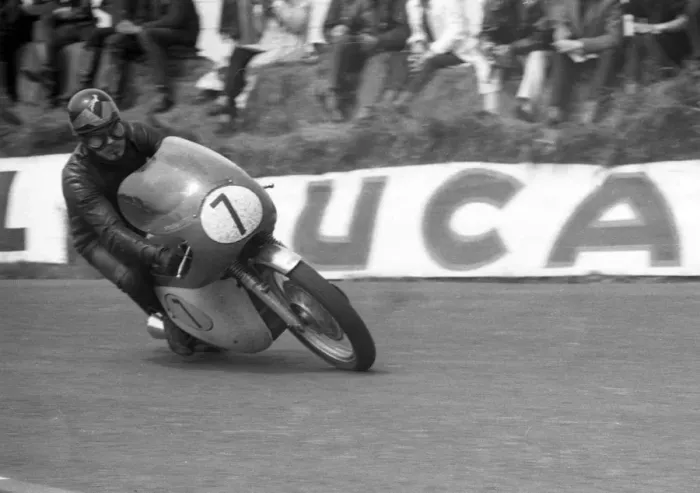Framed Print : Paddy Driver (Matchless) 1964 Senior TT
