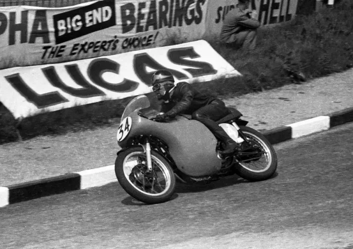 Framed Print : Paddy Driver (Norton) 1958 Junior TT Framed Print : Paddy Driver (Norton) 1958 Junior TT