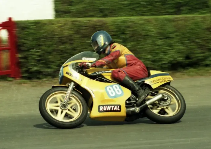 Framed Print : Paddy Lynch (Yamaha) 1984 Formula Two TT