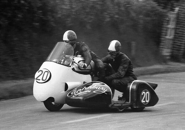 Pat Millard & Geoff Spence (Norton) 1960 Sidecar TT