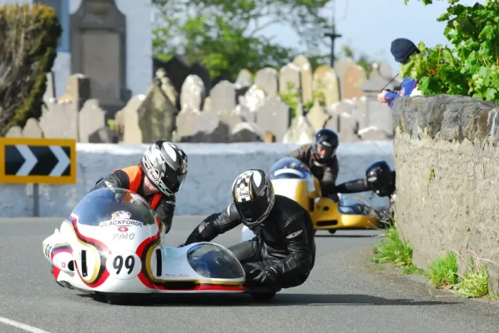 Framed Print : Patrick Geffray & Ronnie Aine (BMW NRE) 2015 Pre TT Classic Framed Print : Patrick Geffray & Ronnie Aine (BMW NRE) 2015 Pre TT Classic
