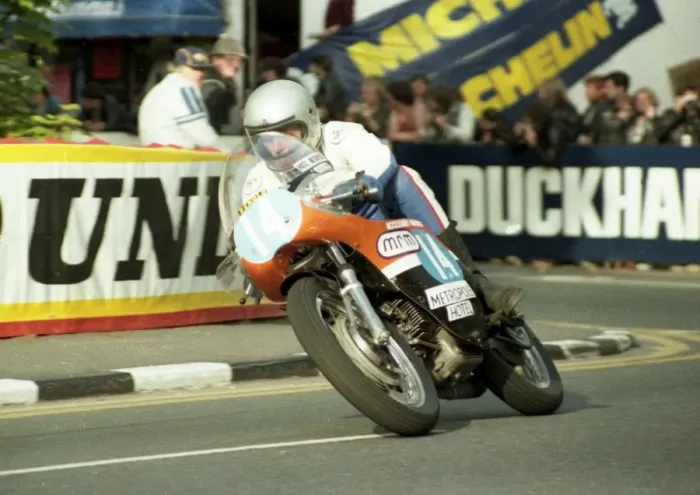 Framed Print : Paul Barrett (Aermacchi) 1984 Classic TT