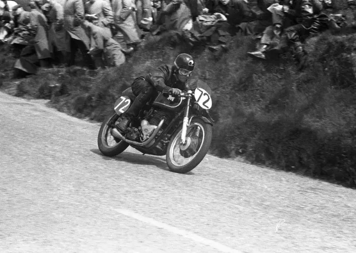 Framed Print : Paul Fahey (Matchless) 1956 Senior TT