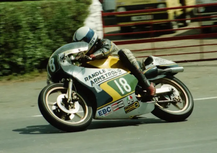 Framed Print : Paul Tinker (Armstrong) 1984 Junior TT Framed Print : Paul Tinker (Armstrong) 1984 Junior TT