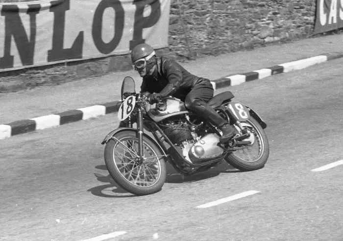 Framed Print : Percy Tait (BSA) 1954 Senior Clubman TT Framed Print : Percy Tait (BSA) 1954 Senior Clubman TT
