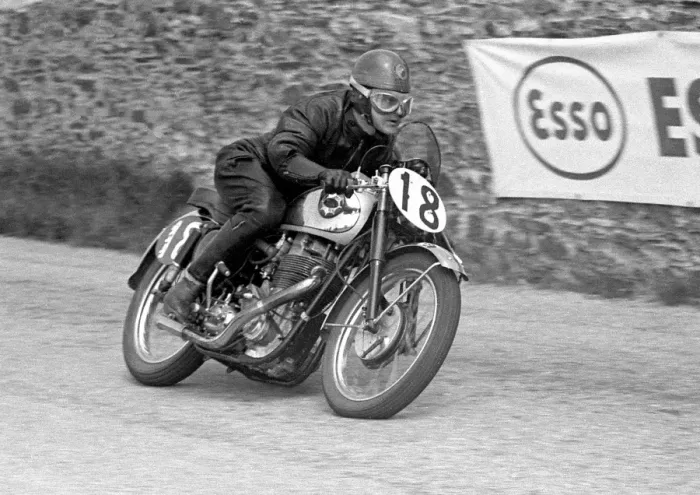 Framed Print : Percy Tait (BSA) 1954 Senior Clubman TT Framed Print : Percy Tait (BSA) 1954 Senior Clubman TT