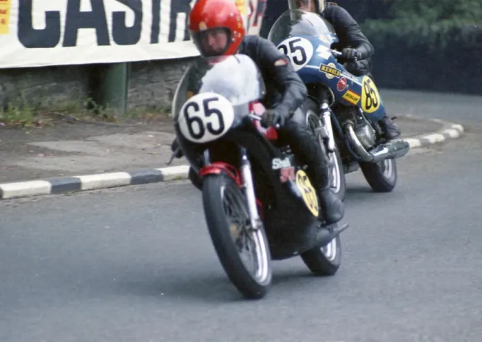 Framed Print : Pete Elmore (Yamaha) 1974 Senior TT