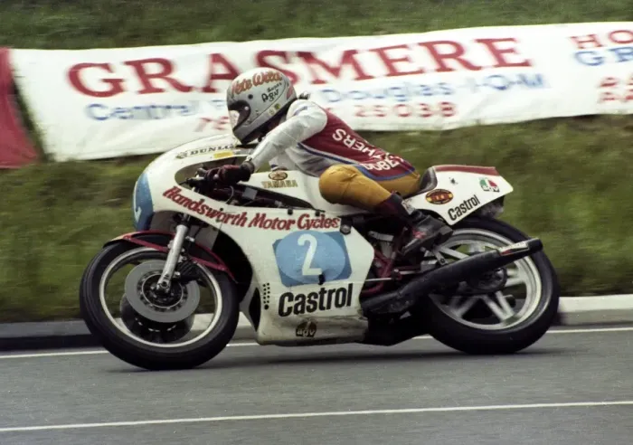 Framed Print : Pete Wild (Handsforth Yamaha) 1981 Formula 2 TT Framed Print : Pete Wild (Handsforth Yamaha) 1981 Formula 2 TT