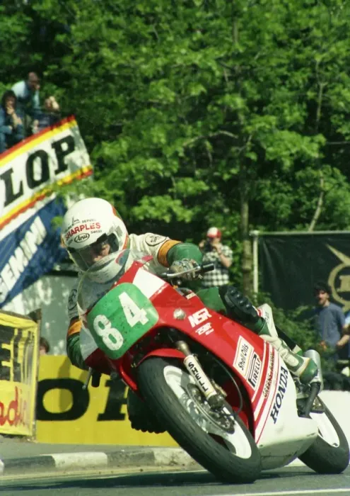 Framed Print : Peter Bateson (Honda) 1987 Production 250 TT Framed Print : Peter Bateson (Honda) 1987 Production 250 TT