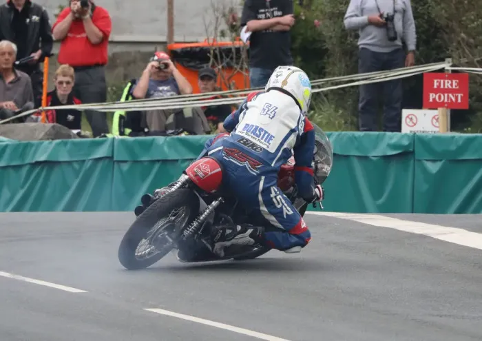 Framed Print : Peter Boast (Honda) 2018 Pre-TT Classic