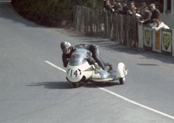 Framed Print : Peter Brown & D Bean (BSA) 1967 Sidecar TT Framed Print : Peter Brown & D Bean (BSA) 1967 Sidecar TT
