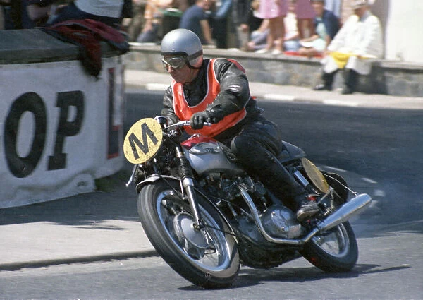 Peter Crebbin (Triumph) Travelling marshal, 1968 Senior TT