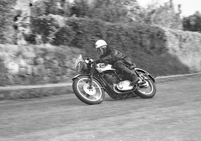 Framed Print : Peter Cruse (BSA) 1956 Senior Clubman TT Framed Print : Peter Cruse (BSA) 1956 Senior Clubman TT