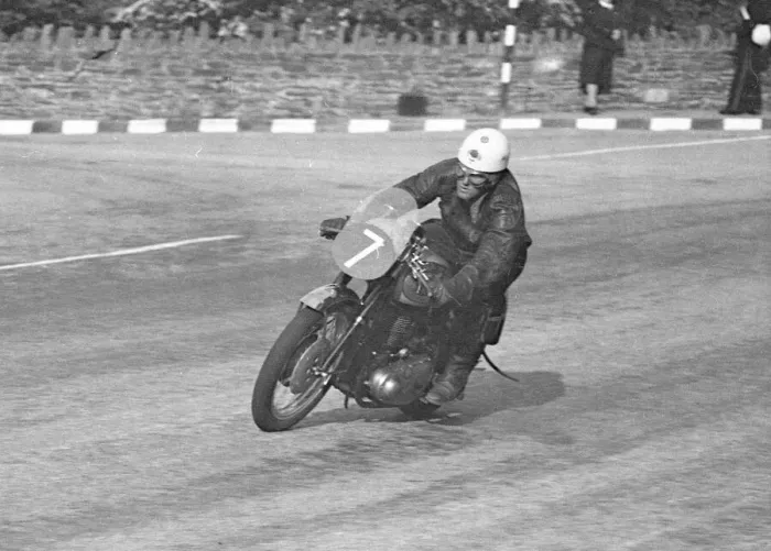 Framed Print : Peter Cruse (BSA) 1956 Senior Clubman TT Framed Print : Peter Cruse (BSA) 1956 Senior Clubman TT