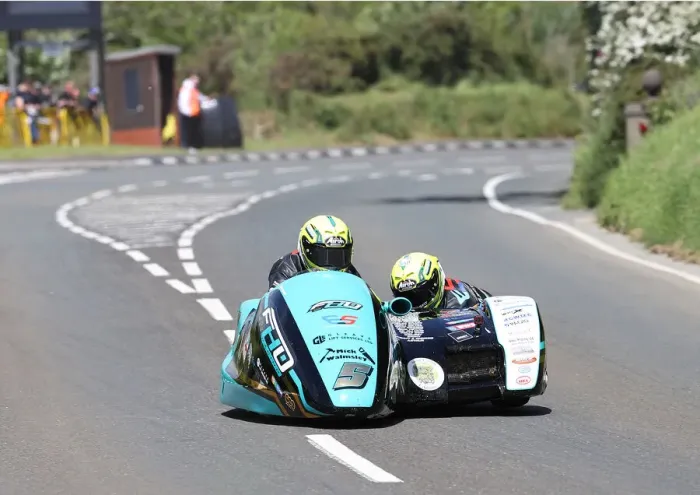 Framed Print : Peter Founds & Jevan Walmsley (Honda LCR) 2022 Sidecar TT Framed Print : Peter Founds & Jevan Walmsley (Honda LCR) 2022 Sidecar TT