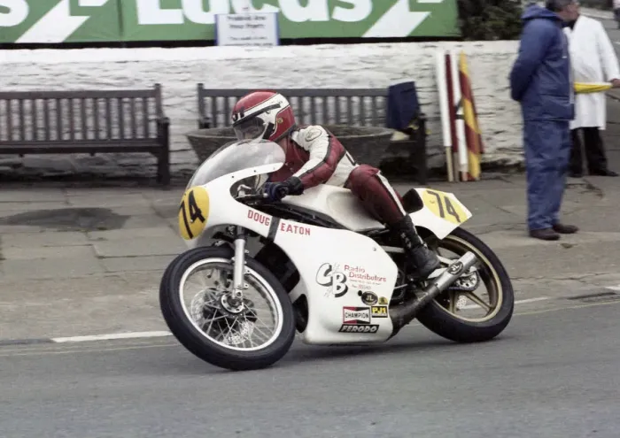 Framed Print : Peter Labuschagne (Yamaha) 1981 Senior TT