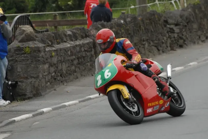 Framed Print : Peter Wakefield (Honda) 2009 Post TT