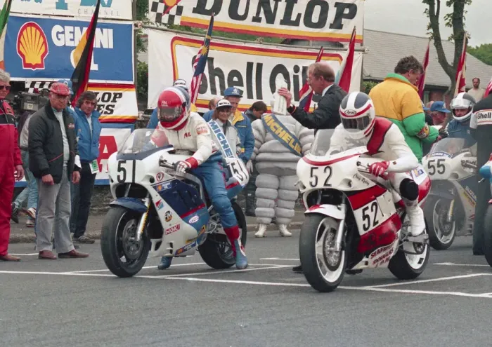 Framed Print : Phil Armes (Suzuki) and Craig Ryding (Suzuki) 1988 Formula One TT Framed Print : Phil Armes (Suzuki) and Craig Ryding (Suzuki) 1988 Formula One TT