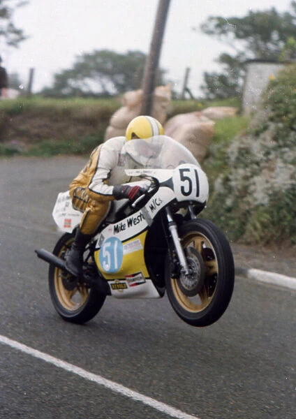 Phil Daniels (Weston Yamaha) 1980 Junior Manx Grand Prix