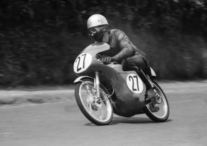 Framed Print : Phil Horsham (Honda) 1964 50cc TT