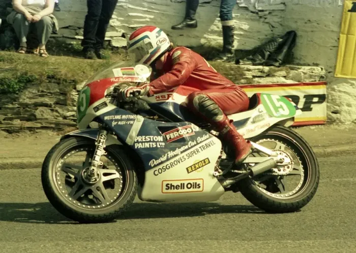 Framed Print : Phil Nicholls (Honda) 1986 Junior TT Framed Print : Phil Nicholls (Honda) 1986 Junior TT