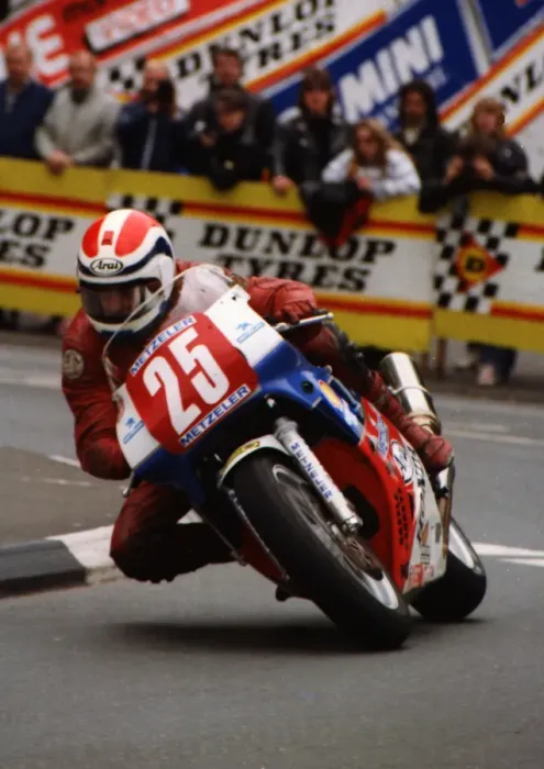 Framed Print : Phil Nicholls (Honda) 1989 Production 750 TT Framed Print : Phil Nicholls (Honda) 1989 Production 750 TT