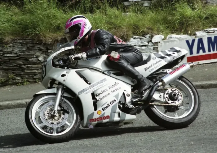 Framed Print : Phil Nicholls (Honda) 1993 Supersport 400 TT