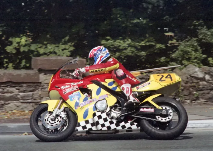 Framed Print : Phil Stewart (Yamaha) 1996 Senior Manx Grand Prix Framed Print : Phil Stewart (Yamaha) 1996 Senior Manx Grand Prix