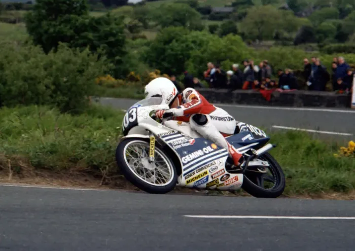 Framed Print : Philip McCallen (Honda) 1989 Ultra Lightweight TT