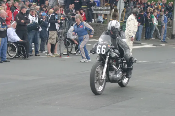 Framed Print : Philip Ridgway (Dresda Triton) 2010 TT Parade Lap Framed Print : Philip Ridgway (Dresda Triton) 2010 TT Parade Lap
