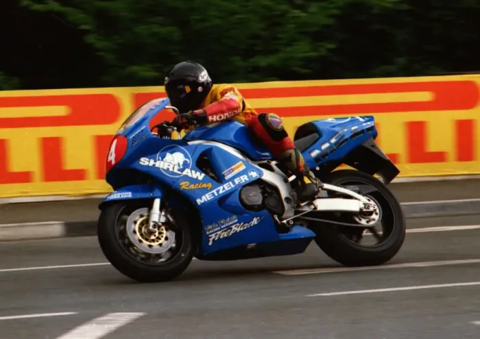 Framed Print : Philip Stewart (Honda) 1999 Production TT
