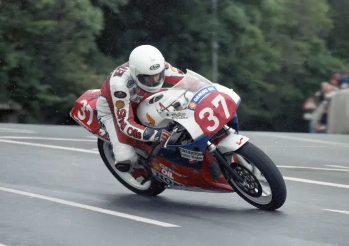 Framed Print : Phillip McCallen (Honda) 1989 Production 750 TT