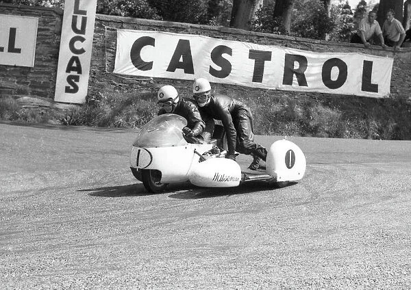 Pip Harris & Ray Campbell (BMW) 1963 Sidecar TT