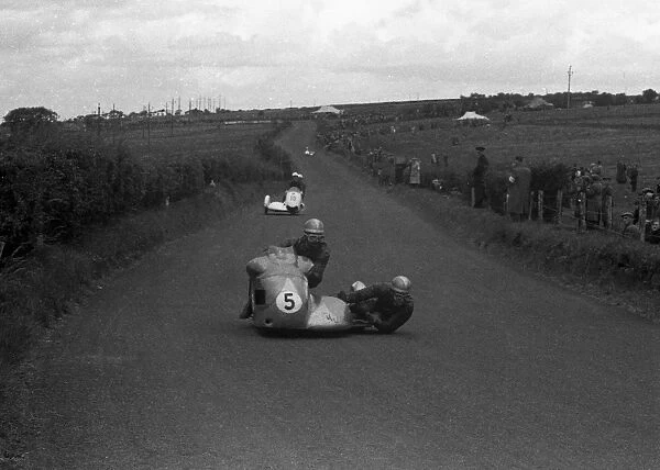 Pip Harris & Ray Campbell (Norton) 1956 Sidecar Ulster Grand Prix