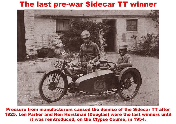 The last pre-war Sidecar TT winner