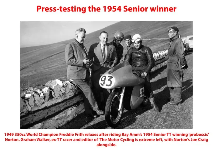 Framed Print : Press-testing the 1954 Senior TT winner Framed Print : Press-testing the 1954 Senior TT winner