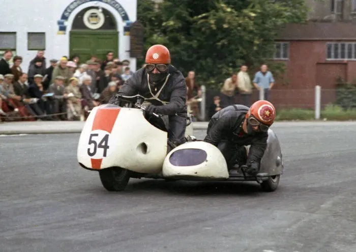 Framed Print : R G Ford & G Hughes (Triumph) 1965 Sidecar TT Framed Print : R G Ford & G Hughes (Triumph) 1965 Sidecar TT