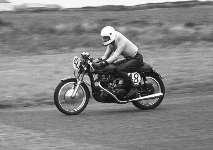 Framed Print : R Godfrey (Norton) 1975 Jurby Airfield Framed Print : R Godfrey (Norton) 1975 Jurby Airfield