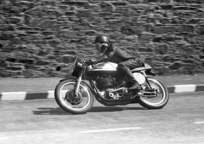 Framed Print : Ray Fay (Norton) 1957 Junior TT Framed Print : Ray Fay (Norton) 1957 Junior TT