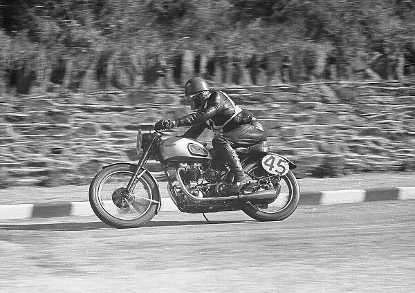 Ray Harrison (Triumph) 1950 Senior Manx Grand Prix