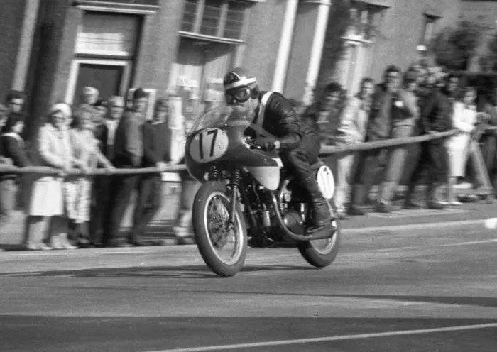 Framed Print : Ray Knight (Hughes Triumph) 1963 Senior Manx Grand Prix Framed Print : Ray Knight (Hughes Triumph) 1963 Senior Manx Grand Prix